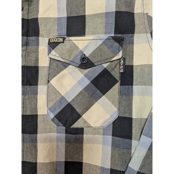 Dixxon Flannel FR The Craftsman Button Down Shirt Men's Size 2X Black Tan XXL - Picture 4 of 7